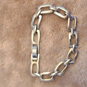 Lia Sophia Silver tone chain link bracelet